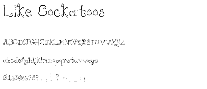 Like Cockatoos font